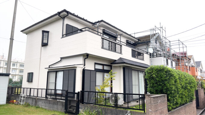 ［東京都清瀬市野塩］一軒家の塗り替えを行いました【施工中の様子218】