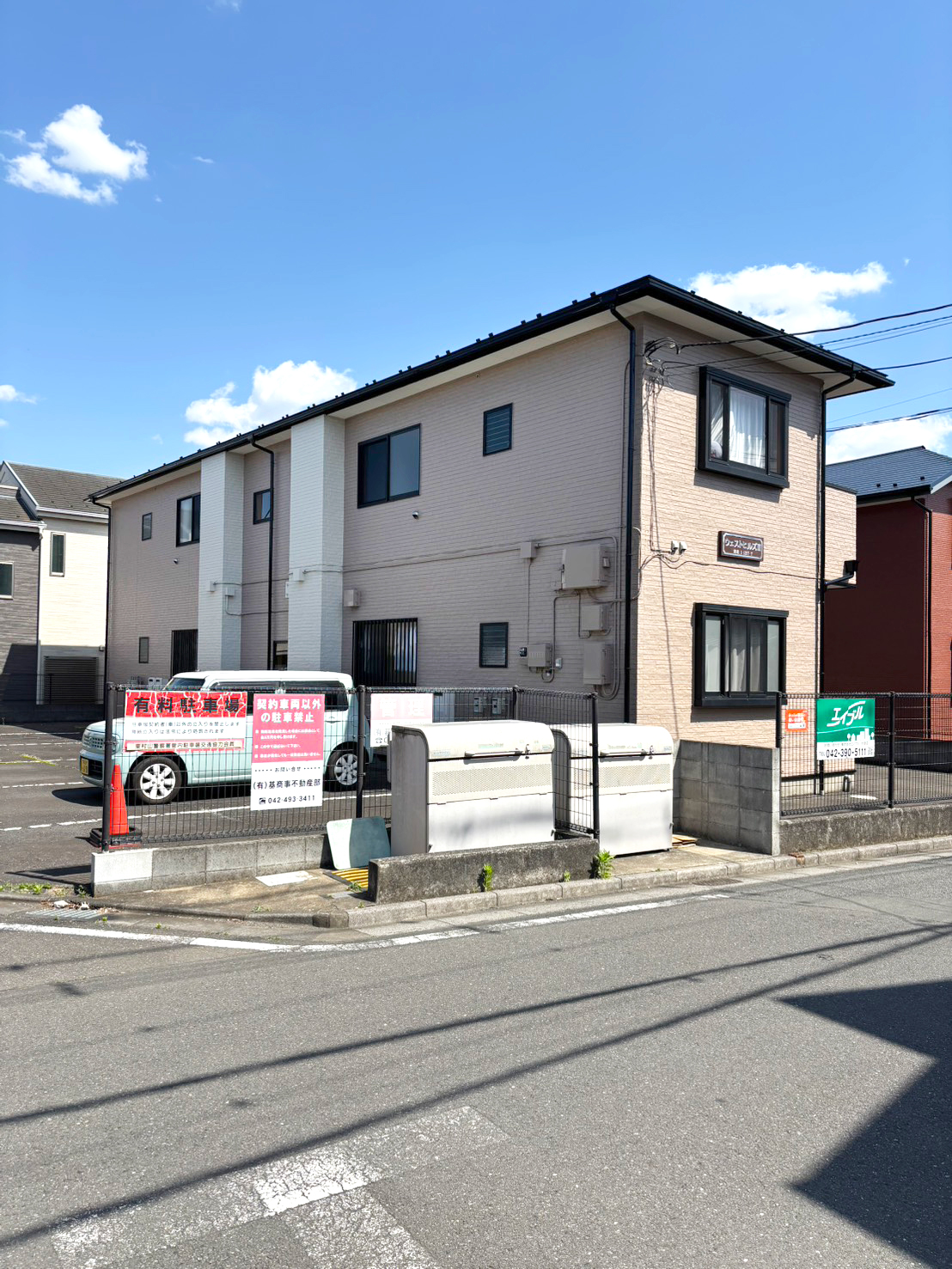 ［東京都清瀬市野塩］アパートの施工が完了しました【施工中の様子257】